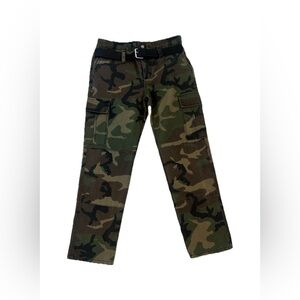RTA Sallinger Camo Cargo Pants with Belt